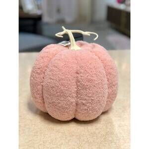 NEW ALLSTATE FLORAL 9"x10" pink pumpkin in pink